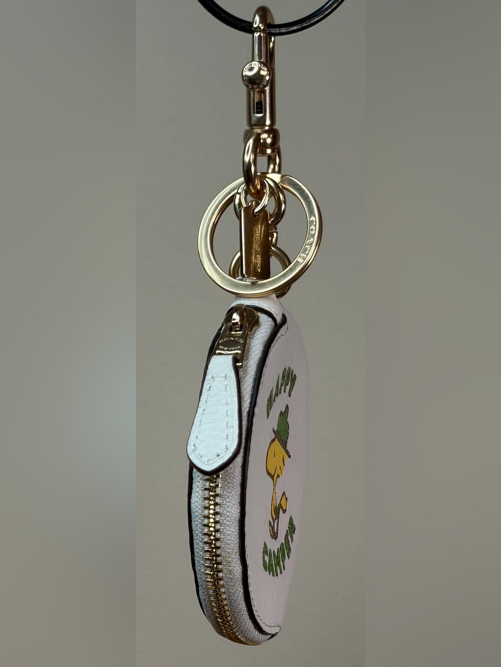 Coach x Peanuts Woodstock LE Circular Pouch Bag Charm C4318 NWT - Picture 10 of 12